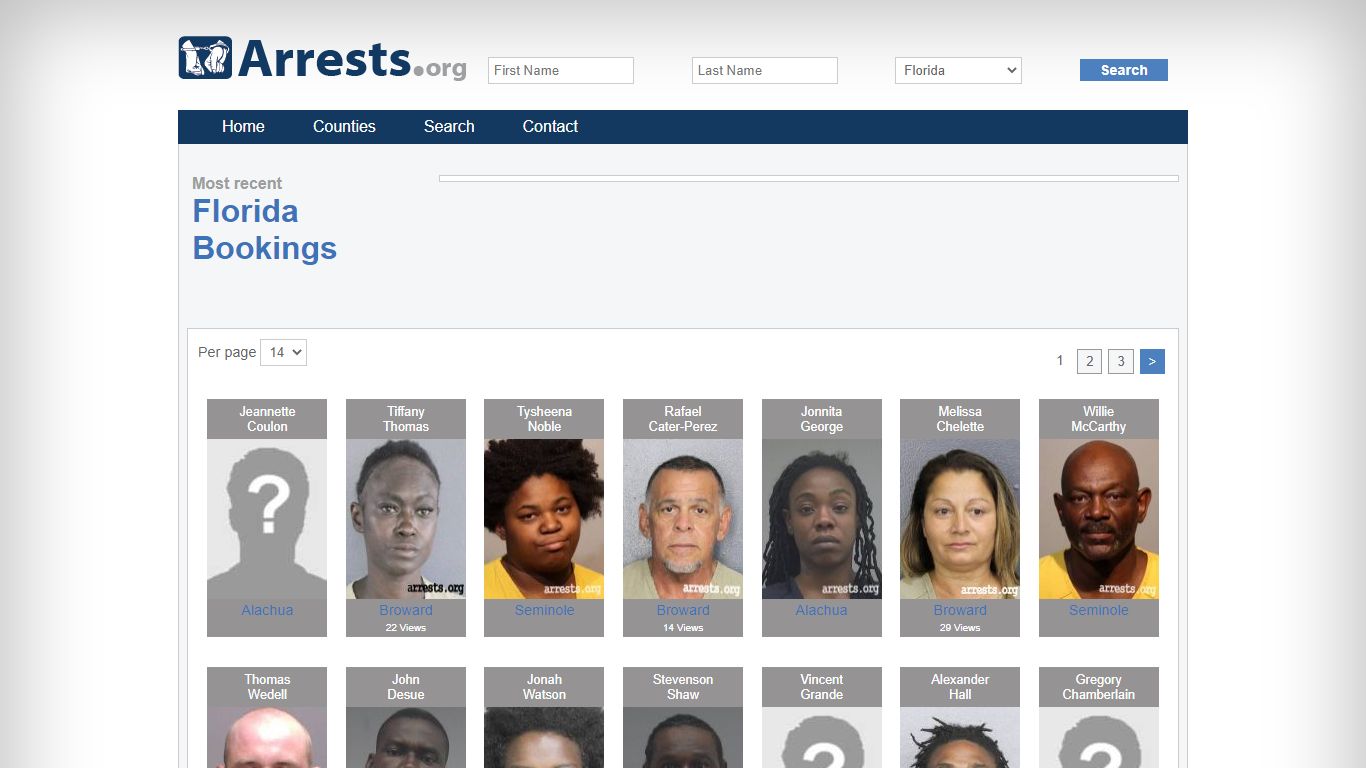 Florida Arrests and Inmate Search